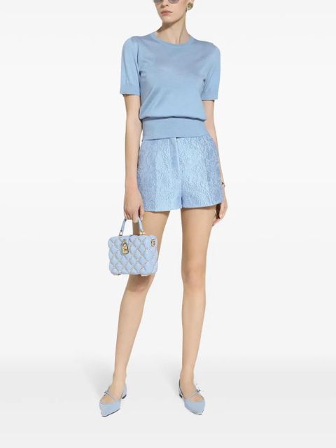 Dolce & Gabbana crystal-embellished padlock mini bag - Blue - zdjęcie produktu nr 2