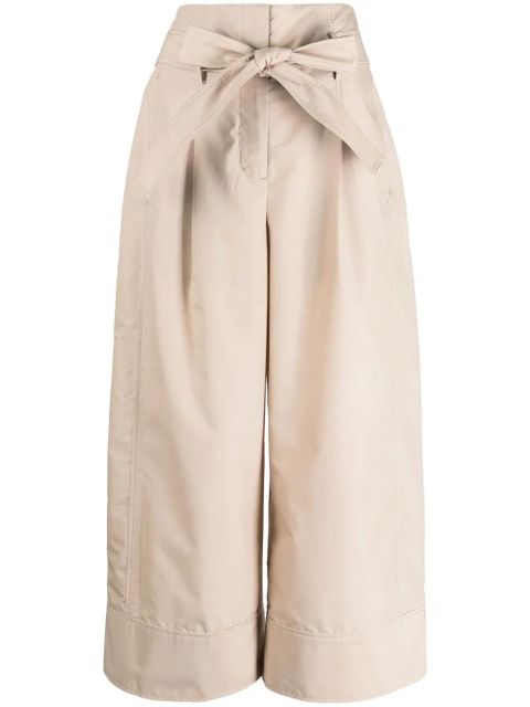 3.1 Phillip Lim pleat-detail cropped trousers - Neutrals - zdjęcie produktu nr 1