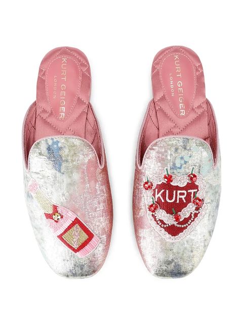 Kurt Geiger London kapcie Embroidered Slipper kolor multicolor 5387799069