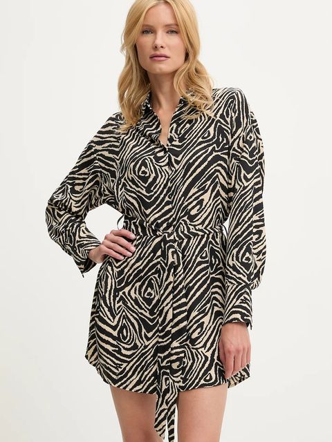 Answear.LAB sukienka kolor czarny mini rozkloszowana - zdjęcie produktu nr 1