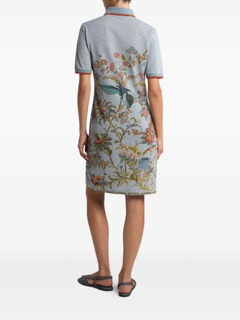 ETRO flora fauna-print mini dress - Grey