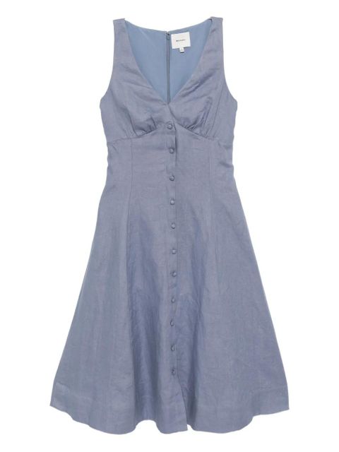 Reformation Sebastien linen dress - Blue - zdjęcie produktu nr 1
