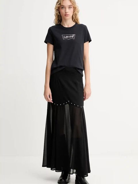 Levi's t-shirt bawełniany damski kolor czarny 17369 - zdjęcie produktu nr 2