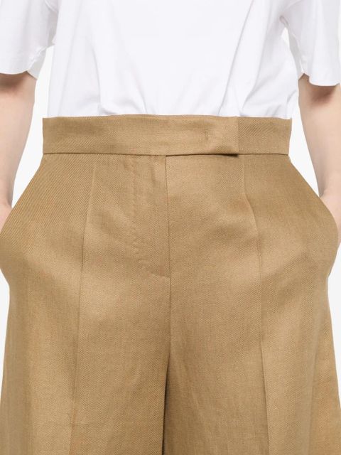 Max Mara high-waisted pleated shorts - Neutrals