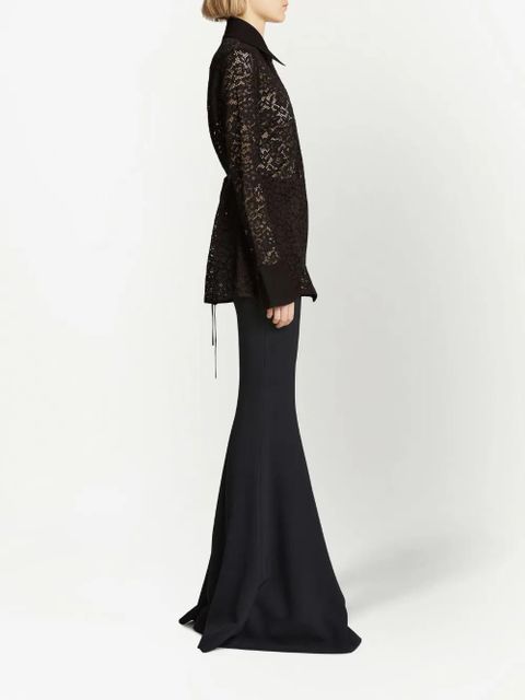 Proenza Schouler floral lace shirt - Black