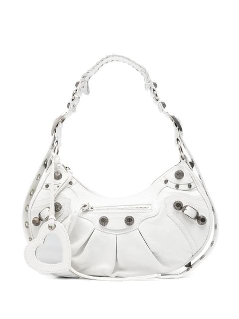 Balenciaga Le Cagole S leather shoulder bag - White - zdjęcie produktu nr 1
