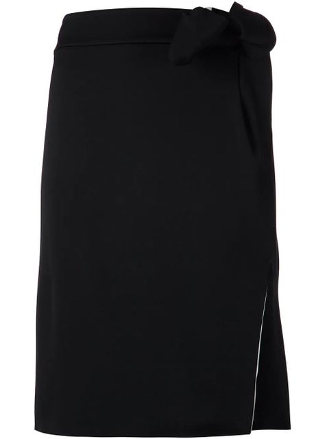Lanvin bow detail straight skirt - Black - zdjęcie produktu nr 1