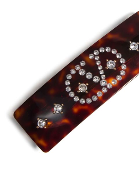 Valentino Garavani VLogo Signature hair clip - Brown