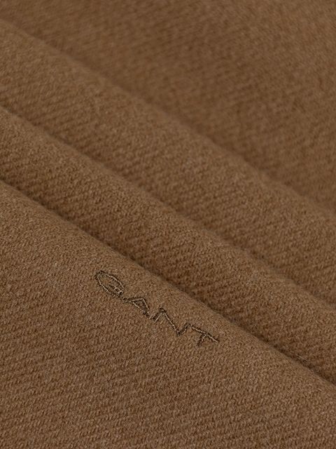 Gant szalik wełniany kolor brązowy gładki 9920203 - zdjęcie produktu nr 2