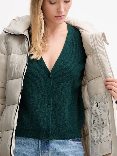 Save The Duck kurtka INES kolor beżowy zimowa D45650W.LOVE21