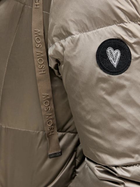 Mos Mosh kurtka puchowa damska kolor szary zimowa