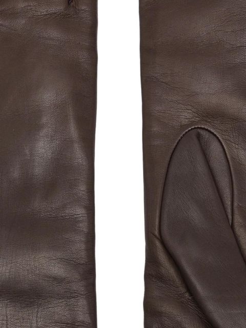 Max Mara Senape long length gloves - Brown
