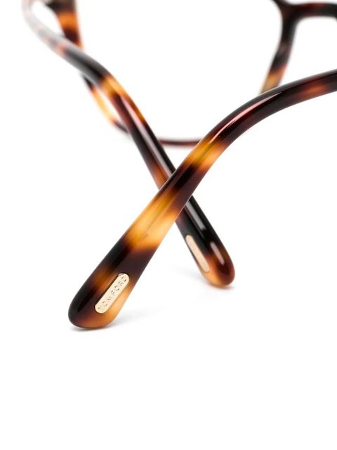 TOM FORD Eyewear cat-eye frame glasses - Brown