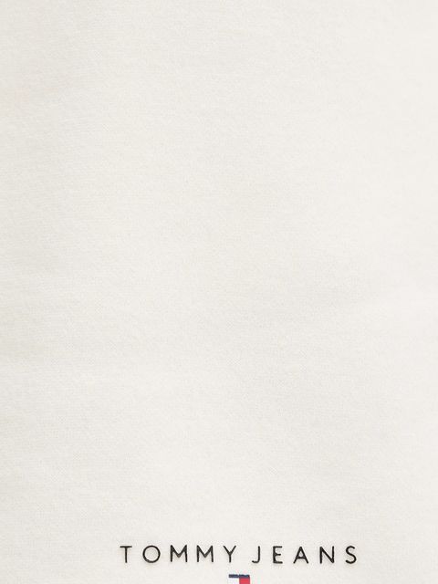 Tommy Jeans szorty damskie kolor beżowy gładkie high waist DW0DW21152