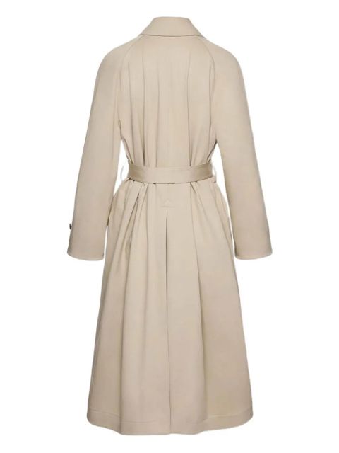 Magda Butrym flap pocket belted gabardine coat - Neutrals