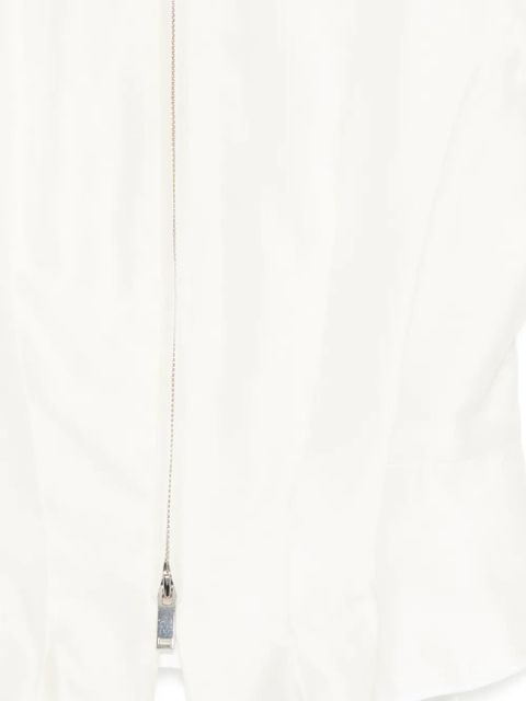 STAUD Maelle zip-up top - White