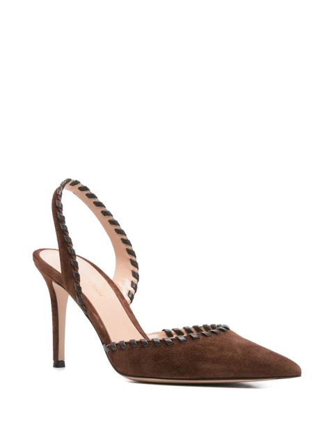 Gianvito Rossi braided leather pump - Brown - zdjęcie produktu nr 2