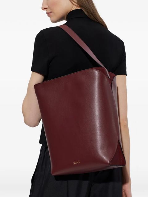 NEOUS leather suede thea tote bag - Red - zdjęcie produktu nr 2