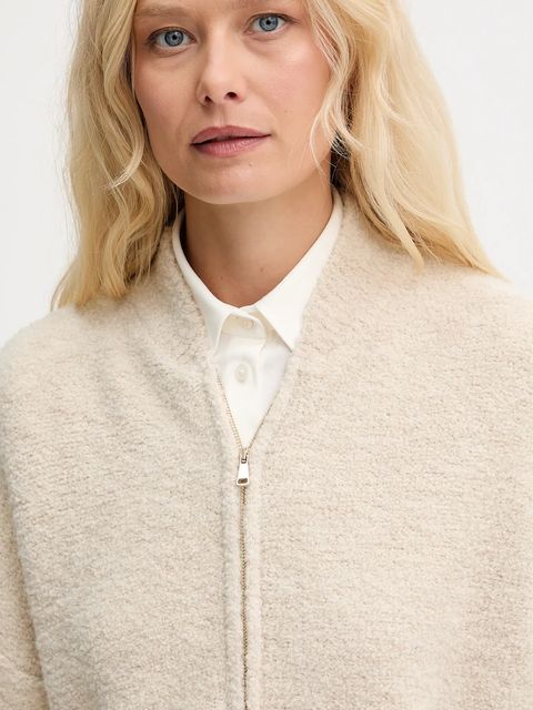 Marella kardigan damski kolor beżowy 2523906044200