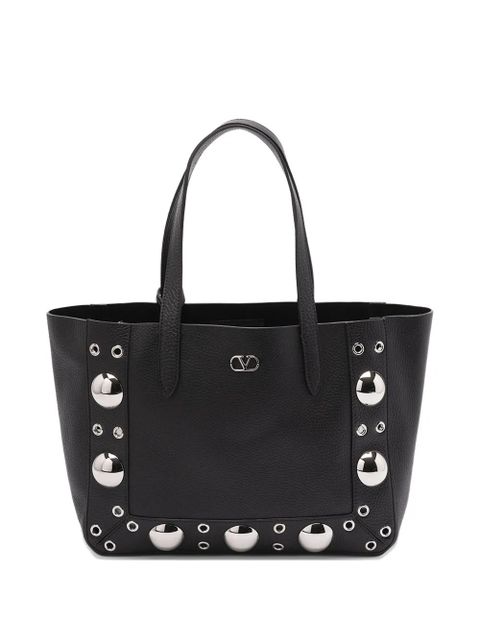 Valentino Garavani Nellcôte leather tote bag - Black - zdjęcie produktu nr 1