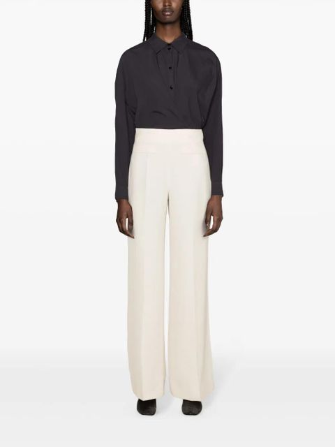 LEMAIRE twist-detail cotton shirt - Blue - zdjęcie produktu nr 2