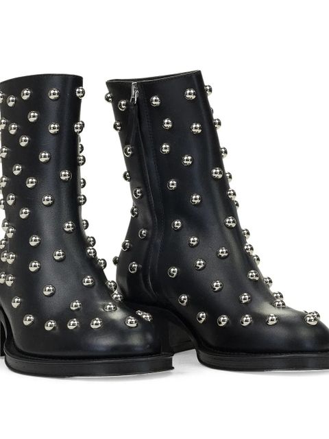 Lanvin stud-embellished zip boots - Black - zdjęcie produktu nr 2