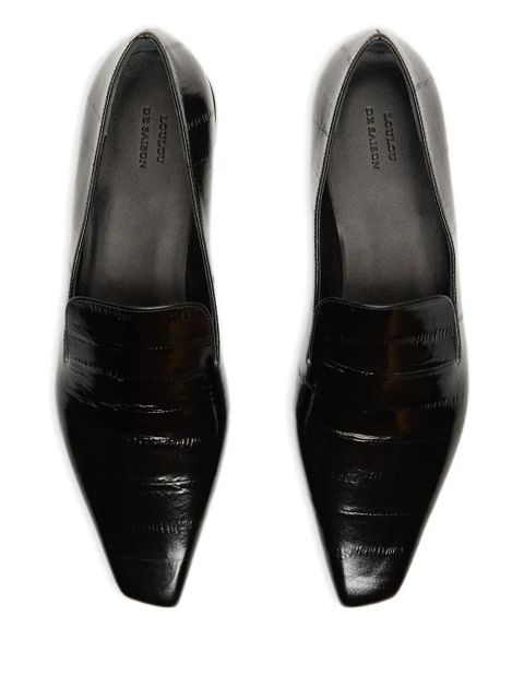 LouLou de Saison Emmet leather loafers - Black