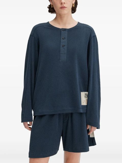 Jacquemus cotton playsuit - Blue