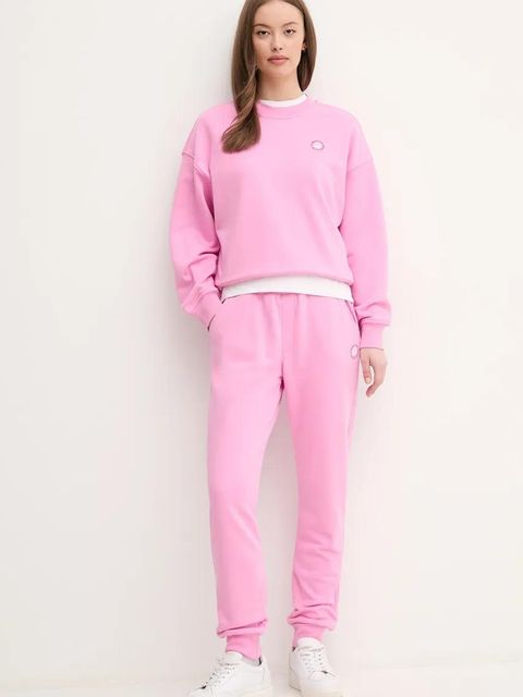 United Colors of Benetton bluza damska kolor różowy z nadrukiem 31NB3M07K