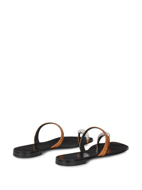 Giuseppe Zanotti Ring toe strap sandals - Gold