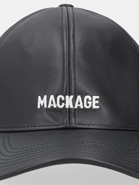 MACKAGE czapka z daszkiem bawełniana kolor czarny gładka ANDERSON.L - zdjęcie produktu nr 2