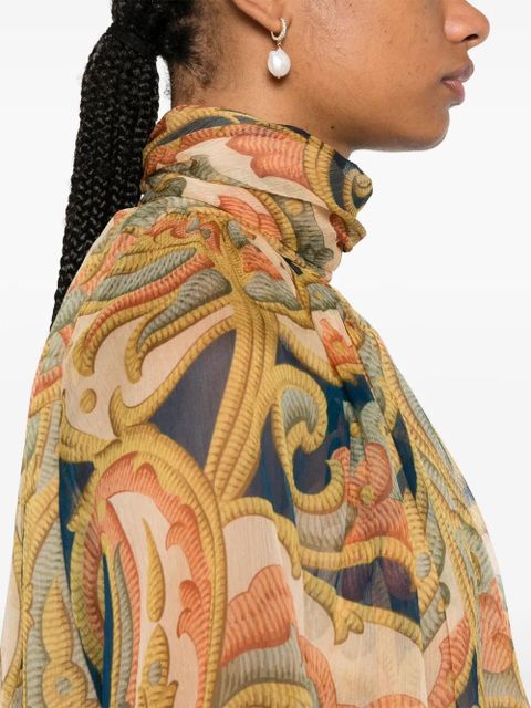 ETRO abstract-pattern print blouse - Neutrals