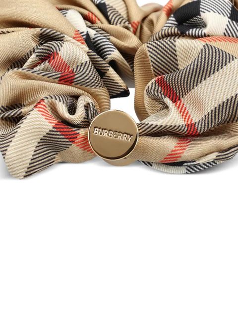 Burberry check-print scrunchie - Neutrals - zdjęcie produktu nr 2