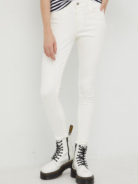 Levi's jeansy 720 HIRISE SUPER SKINNY damskie medium waist - zdjęcie produktu nr 1