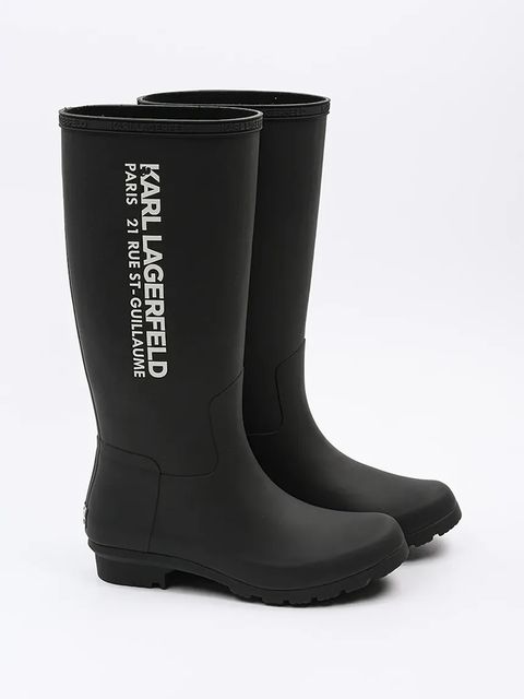 Karl Lagerfeld kalosze KALOSH damskie kolor czarny KL47085 - zdjęcie produktu nr 2