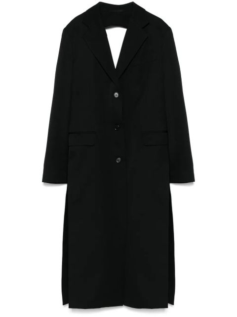 Simone Rocha bow-detail cut-out coat - Black - zdjęcie produktu nr 1