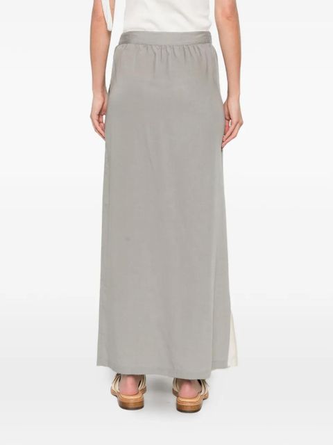OUR LEGACY floral-embroidered maxi skirt - Grey