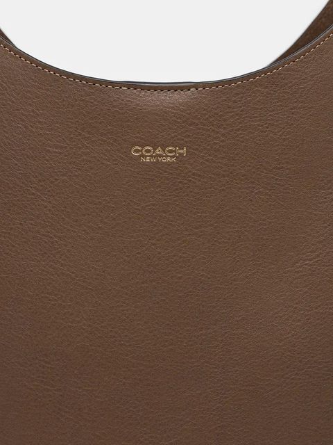 Coach torebka skórzana kolor brązowy CU044