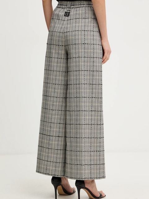 Twinset spodnie damskie kolor szary szerokie high waist 252TP2184 - zdjęcie produktu nr 2