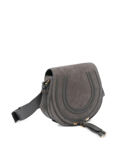Chloé Marcie suede crossbody bag - Grey