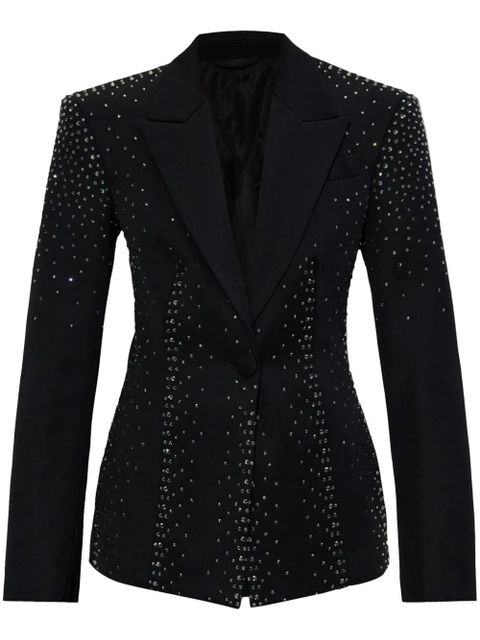 The Attico crystal-embellished blazer - Black - zdjęcie produktu nr 1