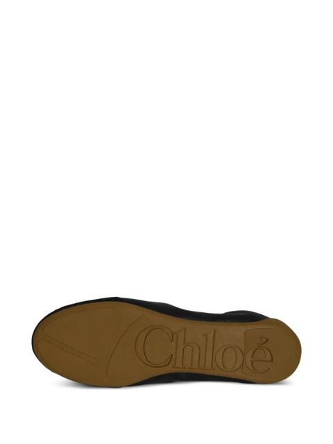 Chloé Kick Ballerina suede insert lace-up ballet flats - Black