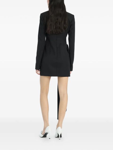 ROTATE BIRGER CHRISTENSEN long-sleeves bow mini dress - Black - zdjęcie produktu nr 2