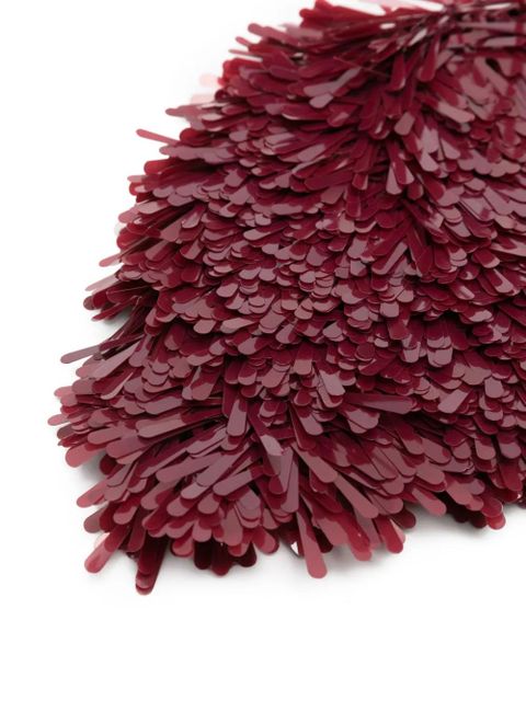 Alanui fringed sequined hat - Red - zdjęcie produktu nr 2