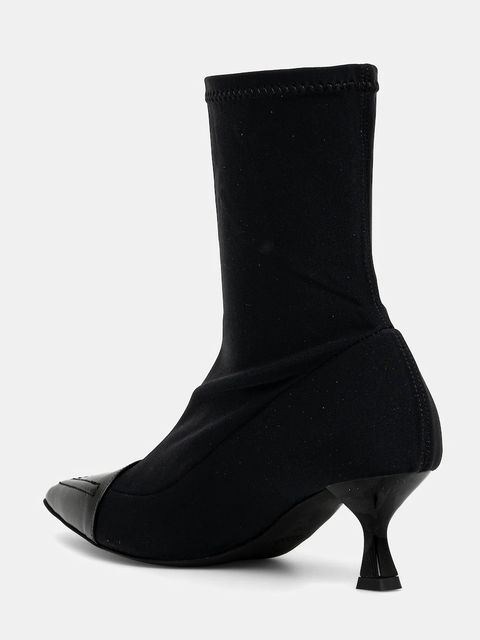 Love Moschino botki damskie kolor czarny na szpilce JA21105G0NIM100A