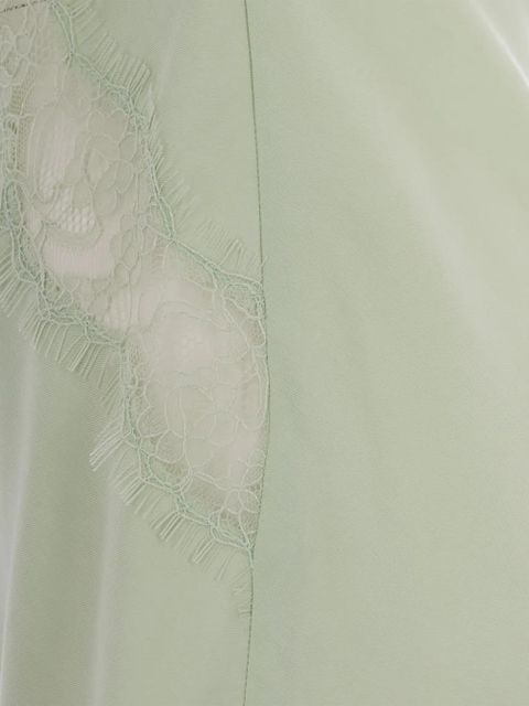PINKO lace-detail top - Green