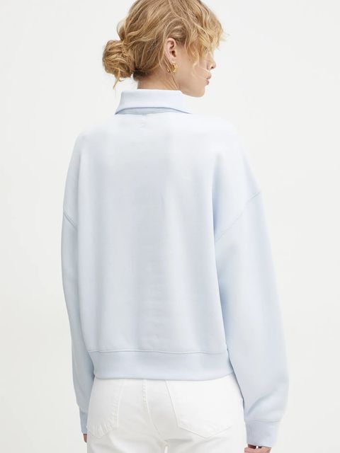 Filippa K bluza damska kolor niebieski gładka 31369