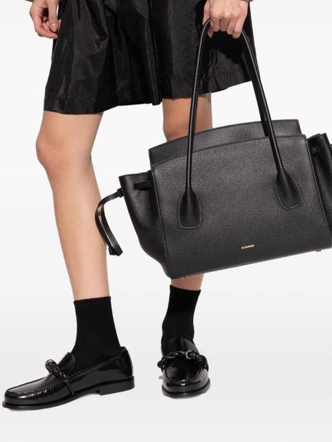 Jil Sander leather tote bag - Black - zdjęcie produktu nr 2