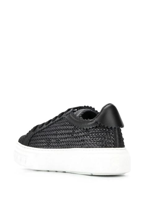 Casadei woven off-road sneakers - Black