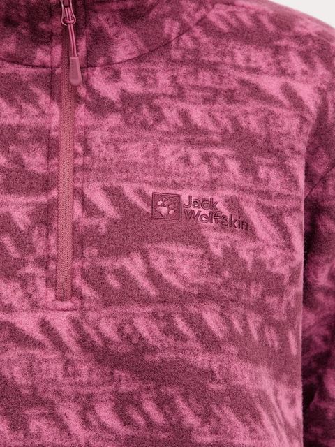 Jack Wolfskin bluza outdoorowa BIG SKY kolor fioletowy wzorzysta A65449